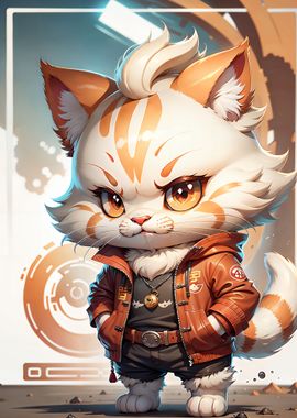 Cute Cat Illustration