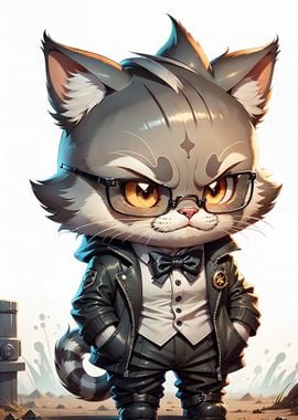 Cute Cat Illustration