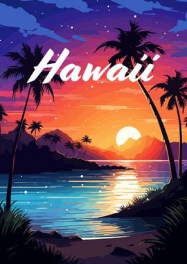 Hawaii Tropical Sunset