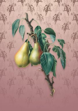 Lemon Pear on Dusty Pink