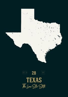 Texas State Map USA