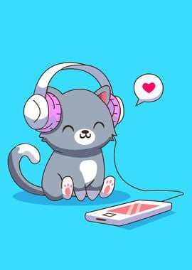 gaming cat cute