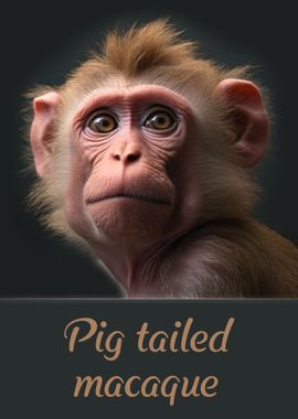 Pig Tailed Macaque