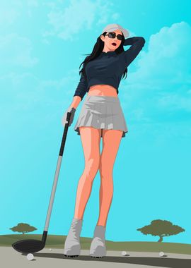 golf girl