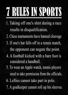 7 Rules In Sports