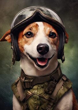 Jack Russell Dog Soldier