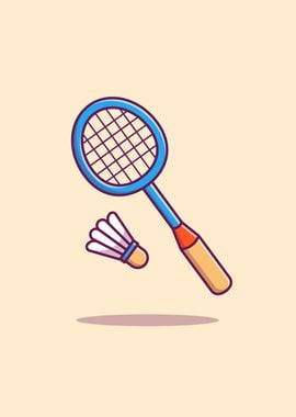 Racket And Shuttlecock