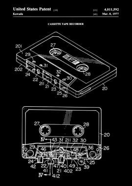 1977 CASSETTE TAPE RECORDE