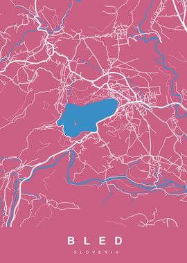 MAP BLED SLOVENIA