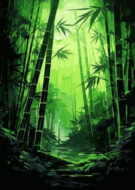 Electric Neon Green Bamboo