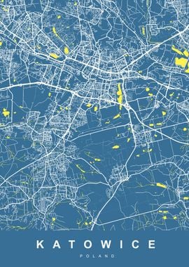 MAP KATOWICE POLAND