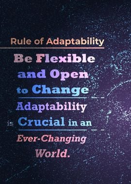 Rule of Adaptability