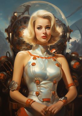 Futuristic Blonde Girl