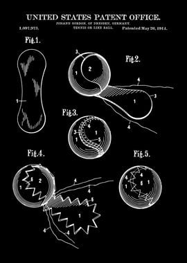 Tennis ball patent