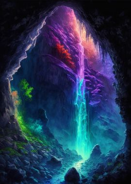 Waterfall Painting