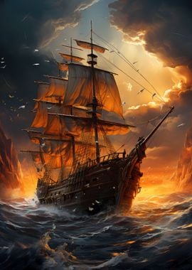 Fantasy Pirate Ship