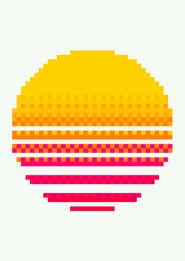 Sun Pixel Art