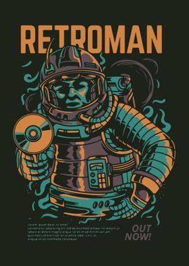 Retroman Illustration