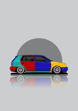 Art Car Volkswagen Mk3