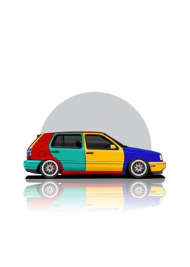 Art Car Volkswagen Mk3