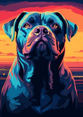 Cane Corso Abstract