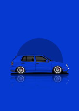 Volkswagen Mk3 Blue