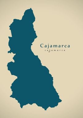 Cajamarca Peru region map