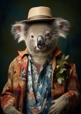 Koala in Boho Suit