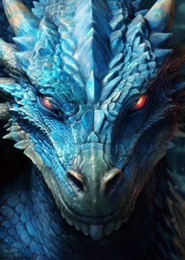 Blue Dragon Head