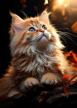 cute orange cat