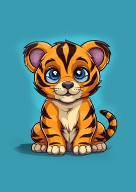 Baby Tiger Illustration