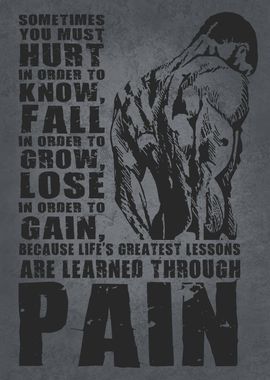 PAIN Gym Muscle Motivation