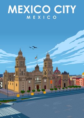 Mexico City Travel Art