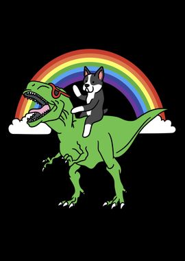 Boston Terrier T Rex