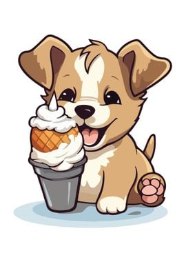 Baby Dog Illustration