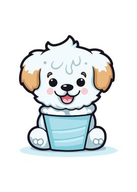 Baby Dog Illustration