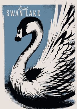 Swan Lake Ballet Poster