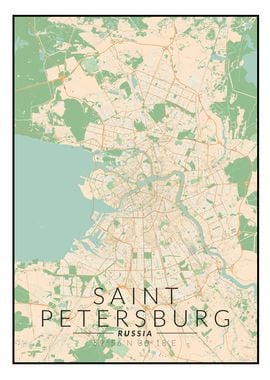 St Petersburg Map