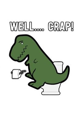 T Rex Funny Toilet