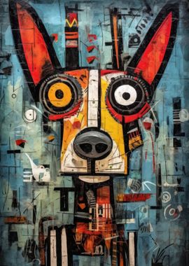 Abstract Dog Portrait