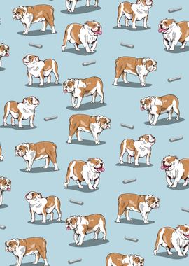 English Bulldog pattern