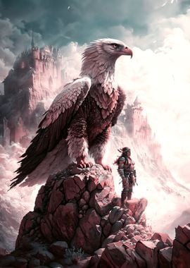 Indians with Giant Eagles