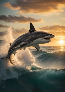 Killer Shark Of Sunset