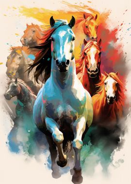 Horse Geometric Art