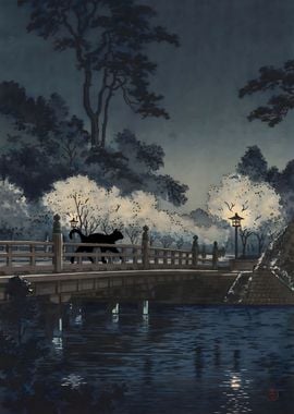 Cat on Benkei Bridge