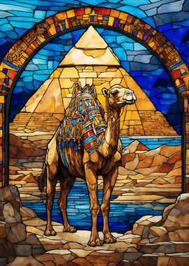 Camel Stained glass