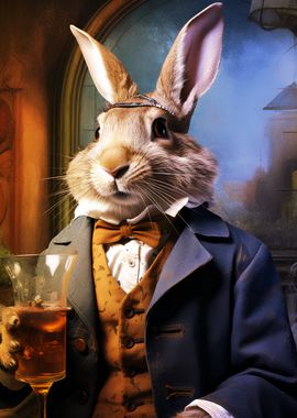 Rabbit Steampunk Drinking