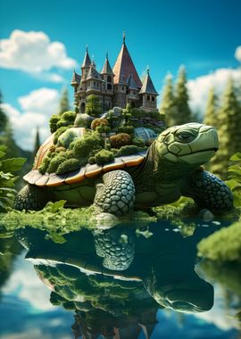 Realistic Topiary Turtle