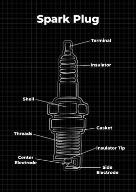 Spark Plug drawing