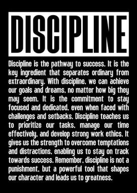 Discipline